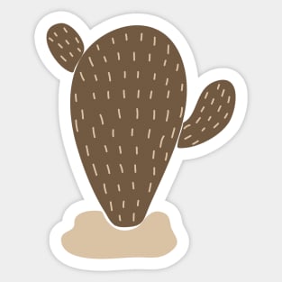 Boho minimal cactus Sticker